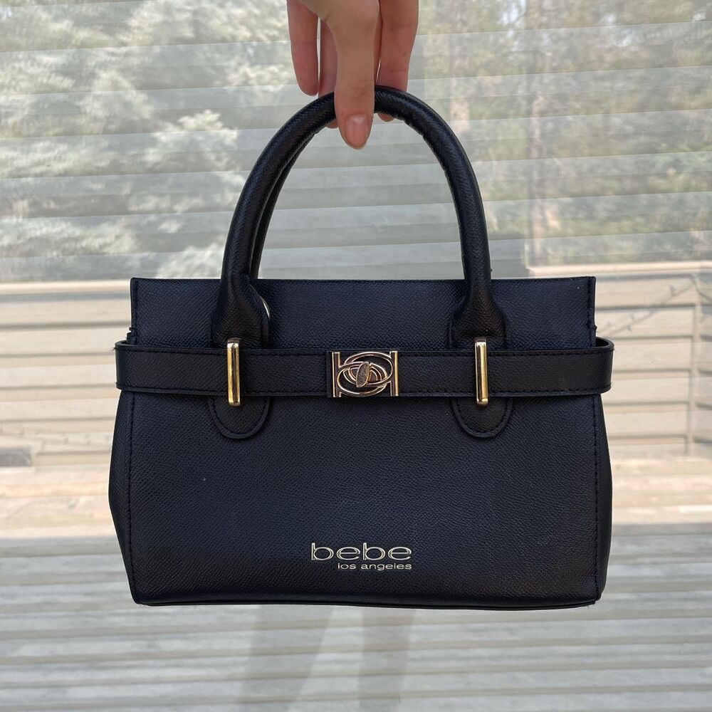 Bebe Women's Black and Gold Bag